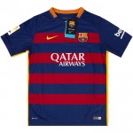 Günstige Fußballtrikots Barcelona 2015-16 Retro Heimtrikot Kurzarm